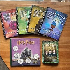 Harry Potter Guide Book Set + Collectible Coins